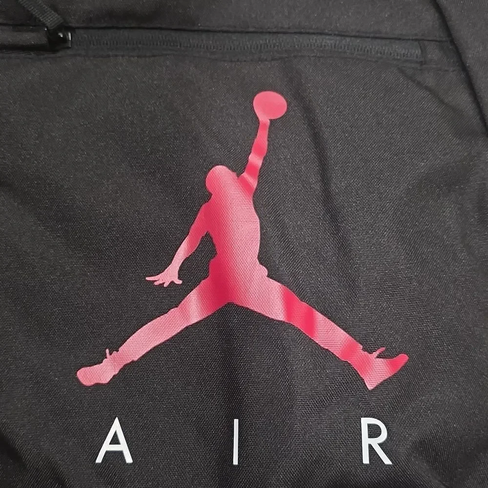 Air Jordan Black Backpack With Pouch Attached